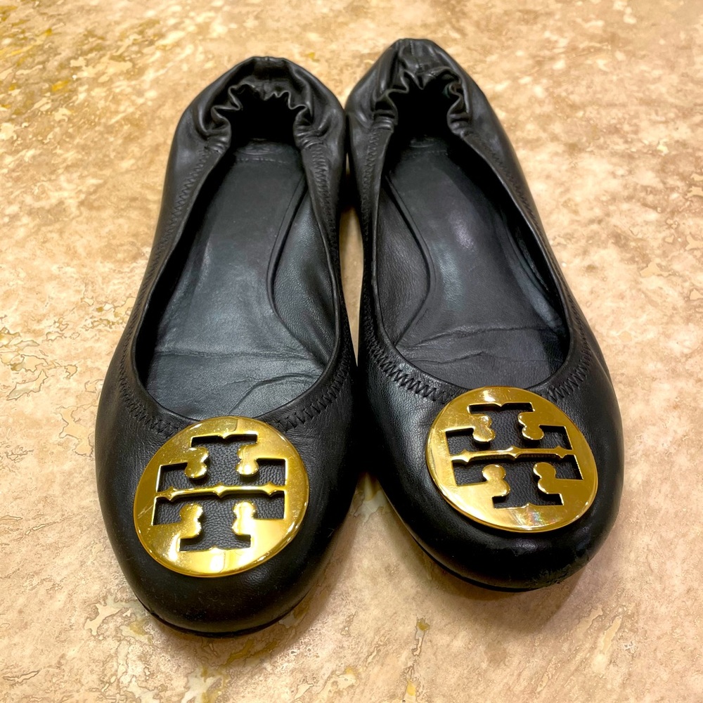 Tory Burch Reva Flats, size 10
